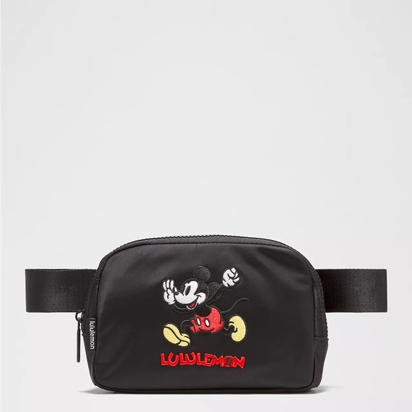 lululemon Black Mickey Mouse Waist Bag - Picture 1 of 6